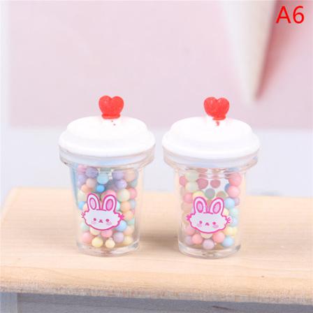 2st 1:12 Dollhouse Miniature Bead Cup Dekoration Leksaksprydnader