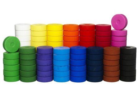 PLAYBOX Färgblock 57 mm 144/fp - Lyreco - Skola och förskola - Målarfärg och tillbehör - Färgblock