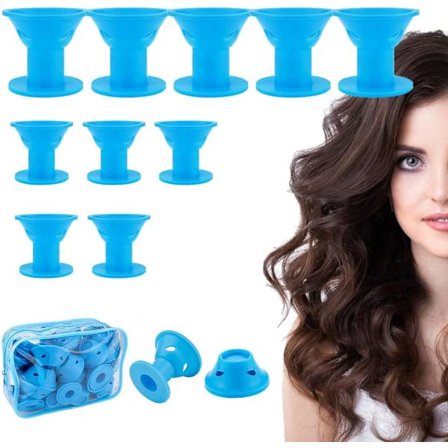 Svamp-lockar, Lockar, 20-pack Hårtänger Si