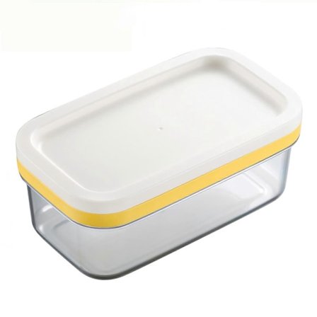 Smørskærer Fødevaregodkendt Stor Kapacitet Transparent Smørskærer Køleskabsopbevaringsbeholder Køkkenartikler