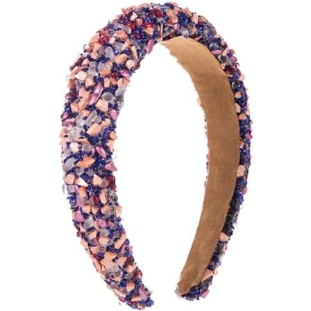 Fargerike Rhinestone Hodebånd Glitrende Krystall Hodeplagg Glitter Hodebånd Skinnende Kunstig Krystall Diamant Hodepynt Blue