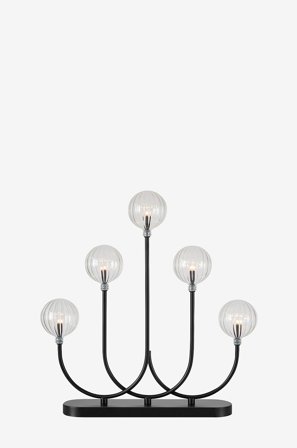 Markslöjd - Lysestage Enys 5L - Sort - Adventslysestager - Fra Homeroom