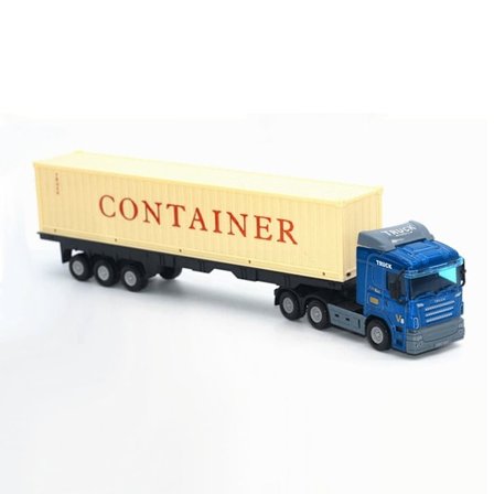 Container Truck Simulation Legeringsbilmodell Europeisk Transportlastbil