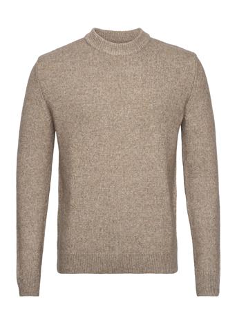 Cosy Knitted Neulepaita Pyöreä Kaula-aukko Beige Tom Tailor