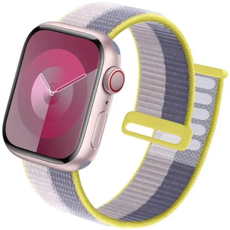 Sportrem för Apple Watch Band 44 mm 40 mm 49 mm 45 mm 41 mm 42 mm 38 mm Nylon Correa iwatch ultra 2 Series 9 8 se 7 6 5 4 3