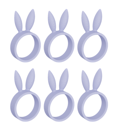 Dazzle & Dawn Easter Bunny Serviettringer Dreamy-Purple 6stk