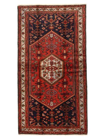 Medallion Small Hamadan Rug 104X200 Wool