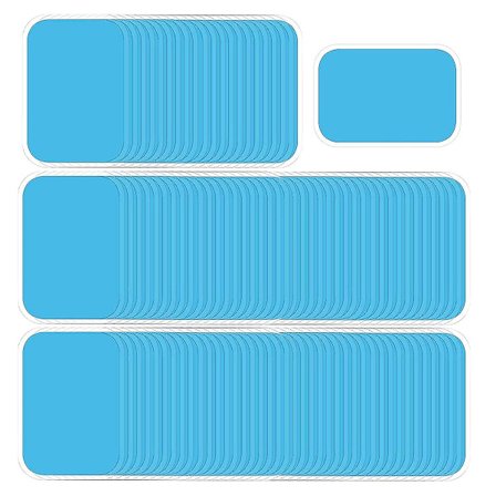 60 stk Abs Trainer Gel Pads, Erstatning Gel Sheet Stimulator For Abs Toner Abdominal Workout Toning Belt Muscle Toner Pads