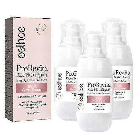 3 stk. Zephta H-Regrow 2.0, Zephta hårvækst, Prorevita Rice Nutri Spray, til hår