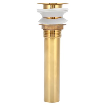 Guld Afløbsventil til Vask uden Overløb, Anti-Tilstoppende Tilbehør med Klapdesign