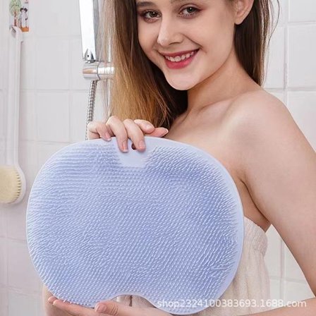 Fot- og ryggskrubber for dusjen - Veggmontert blå