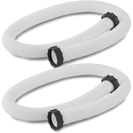 Kompatibel 2 stk. Intex tilbehørsslange bassengslange diameter 38 mm 150 cm for filterpumpe og saltvannssystemer