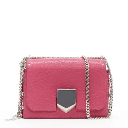 Jimmy Choo Pre-owned Pre-owned Leather shoulder-Tass , Roze , Dames , Maat: ONE Size Vintage Tassen
