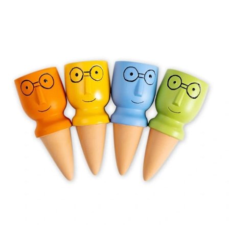 4 stk. søte froskeformede selvvanningspigger for planter 180ml