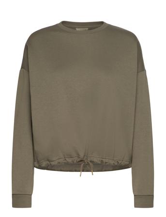 Sartine W Crew Neck Sport Women Sport Clothing Sport Sweatshirts & Hoodies Sport Sweatshirts Khaki Green Endurance