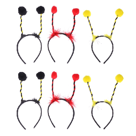 6-pack Antennpannband Kreativt Hållbart Huvudbonad Halloween