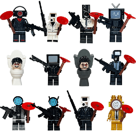 12 MT-serie minifigur byggeklodser velegnet til børn til at samle legetøjsbyggeklodser