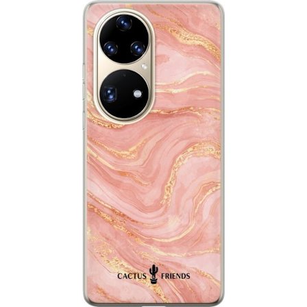 Yhteensopiva Puhelinkuori Huawei Huawei P50 Pro Cactus and Friends – RoseGoldFlow