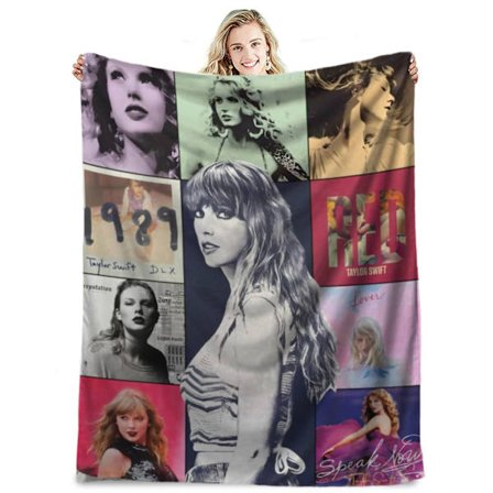 Flanellfilt Digitaltryck Sovfilt för Alla Säsonger