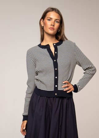 Molly Cardigan Navy Stripe Navy Stripe / XS