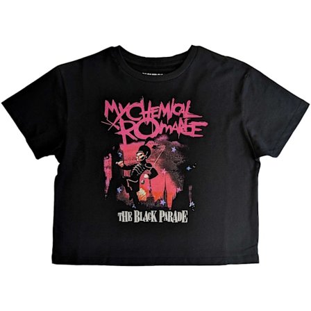 My Chemical Romance Dam/Dam March Crop Top L Svart