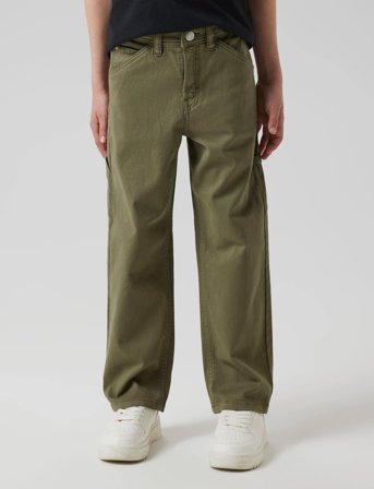 name it Nkmryan Straight Twill Pant 1880-Ax Noos - Khaki green - 152