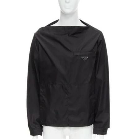 Prada Vintage, Pre-owned top Zwart, Dames, Maat:L,nylon