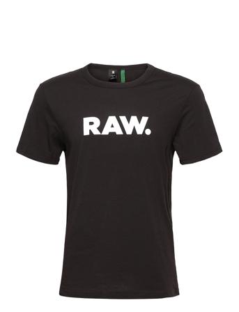Holorn R T S\S T-shirts Short-sleeved Svart G-Star RAW