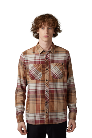 FOX Turnout Utility Flannel Skjorta Medium Medium brun S