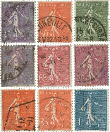 Frankrig 1924-1932 - YT 197-205 - Stemplet