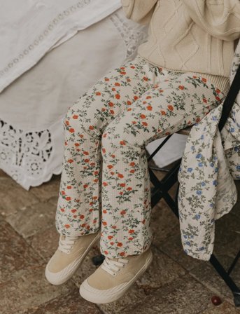 Garbo&Friends Jersey Kick Flare Leggings - Cream - 122/128