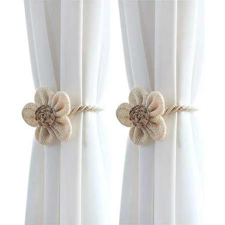 IC Bohemiska magnetiska gardinband, gardinband för gardiner för tunna eller tjocka, rustika gardiner