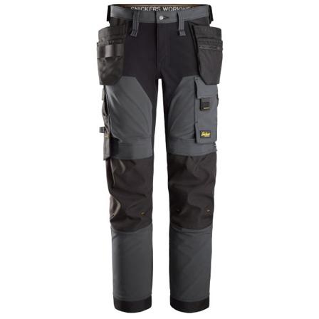 Snickers Workwear 6275-5804 AllroundWork Arbeidsbukse stretch, grå/svart Grå/Svart, Klær