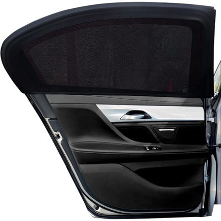 (Sort) ca. 50*115cm (strakt størrelse) Baby bilsolskærm, 2p