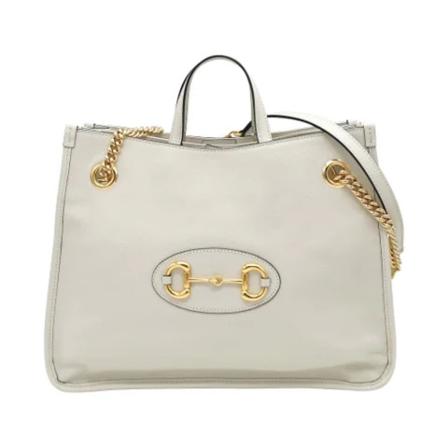 Gucci Vintage, Pre-owned Leather gucci-bags Wit, Dames, Maat:ONE Size,leer