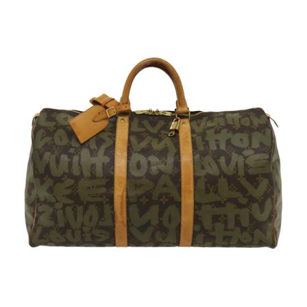 Louis Vuitton Vintage, Pre -owned Keepall 50 Groen, Dames, Maat:ONE Size