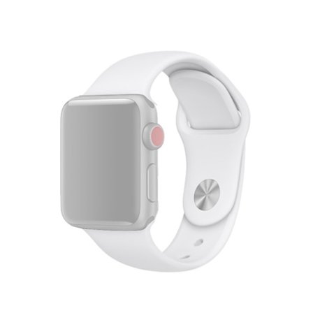Silikoniranneke Apple Watch Series 11 46mm Valkoinen