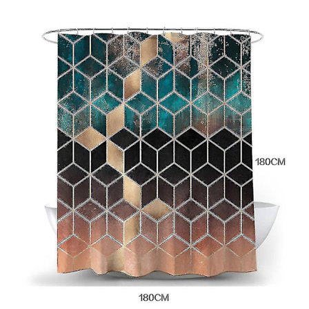 Moderni kylpyhuone vedenpitävä suihkuverho Värit Saatavilla olevat koot -ES