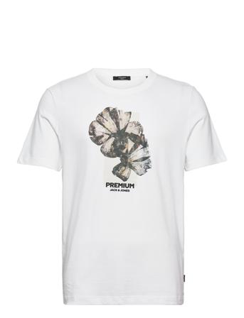 Jprblahoover Visual Ss Tee Crew Neck White Jack & J S