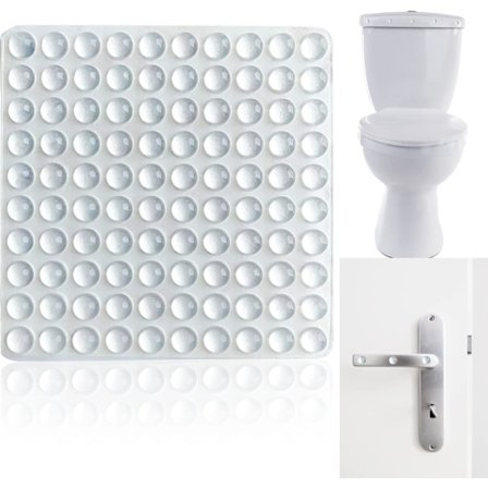 Silikone Bumpers Klæbende Buffer Pads Klare Skabsdør Stop Dørpuder Stop Smæk Beskytter, Gennemsigtige Silikone Puder (6x2mm) (200 stk)