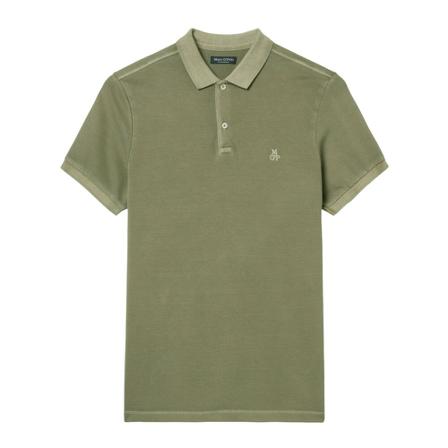 Marc O'Polo Short sleeve Polotröja in piqué fabric grön, Herr, Herr, Storlek: L