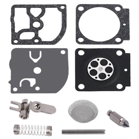 8 Sett Forgasser Reparasjonssett Trimmerdeler RB-100 Pakning Membran for Stihl HS45 FS55 FS38 BG45 MM55