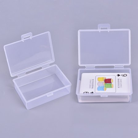 2stk/sett Transparente plastbokser Spillekortbeholder