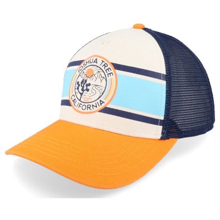 American Needle - Vit trucker Keps - Joshua Tree Np Sinclair Ivory/Navy/Orange Trucker @ Hatstore