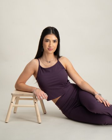 Aim'n Young Sense Strap Singlet Lilla Topper/Bluser Jente - Kids Brand Store