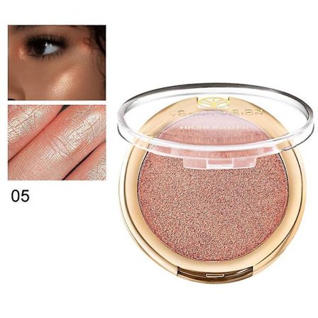 Glitter Shiny Makeup Powder Highlight Blush Plate Shimmer High Gloss Contouring Palette Fine Smooth Powder Brightening Skin Tone