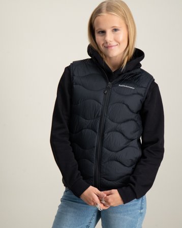 Peak Performance Jr Helium Down Vest Svart Jackor Tjej - Kids Brand Store
