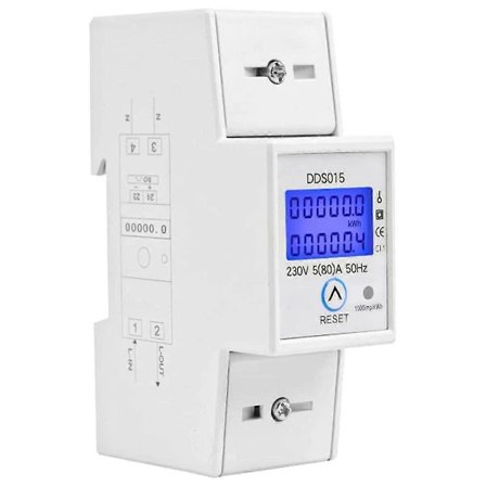 (pow yeah!) Digital Enfas Energimätare 5-80A 230V 50Hz Energimätare
