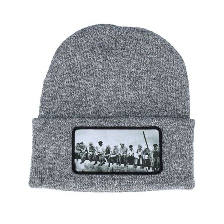 Public Domain - Grå cuff Beanie - Lunch Atop A Skyscraper Beanie Heather Grey Cuff @ Hatstore