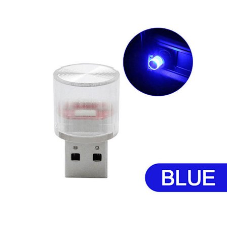 1x Mini lampepære tilbehør USB LED bil interiør Neon Atmo